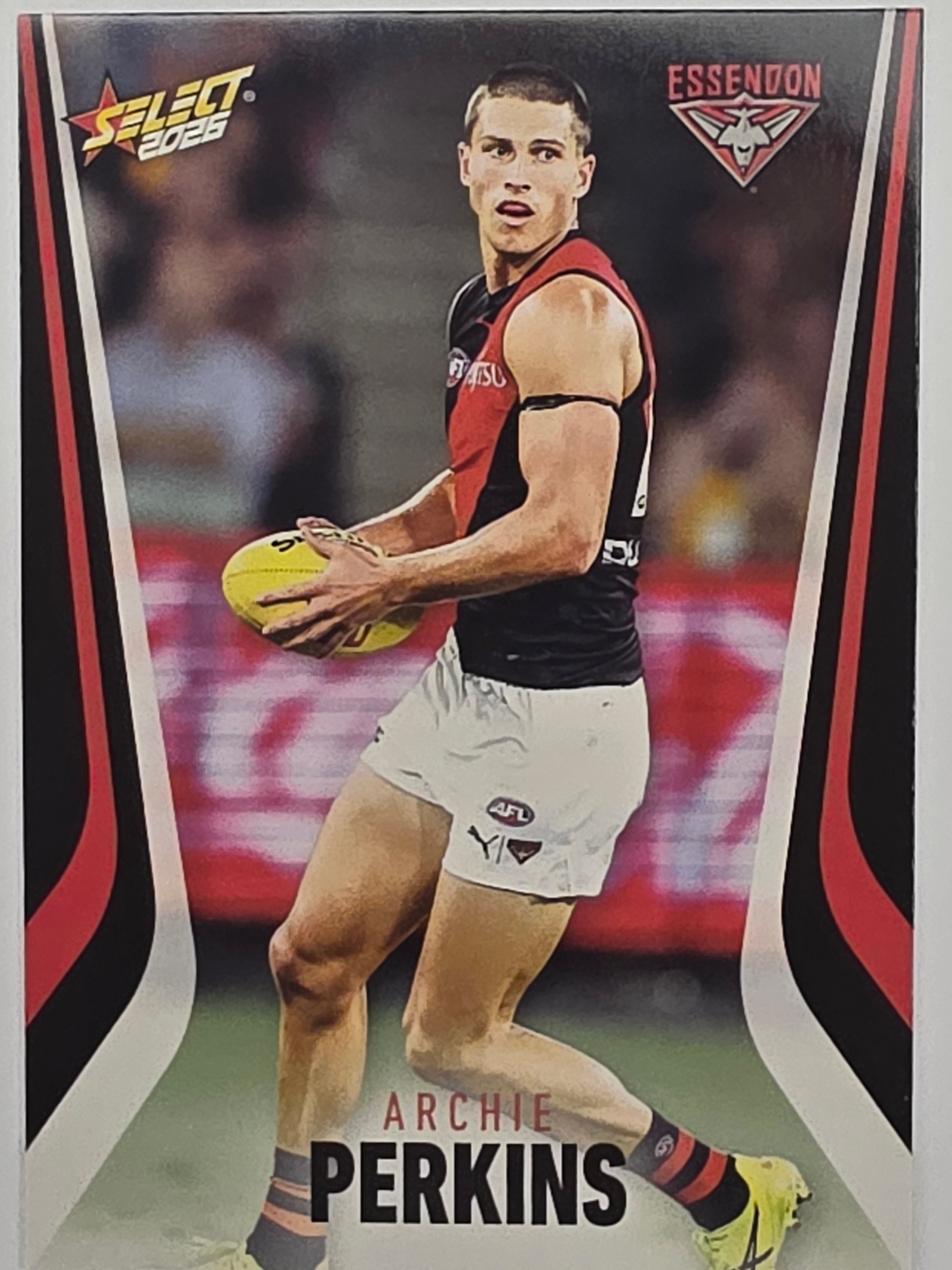 2026 AFL Footy Stars Base Card #063 Archie Perkins - Essendon Bombers