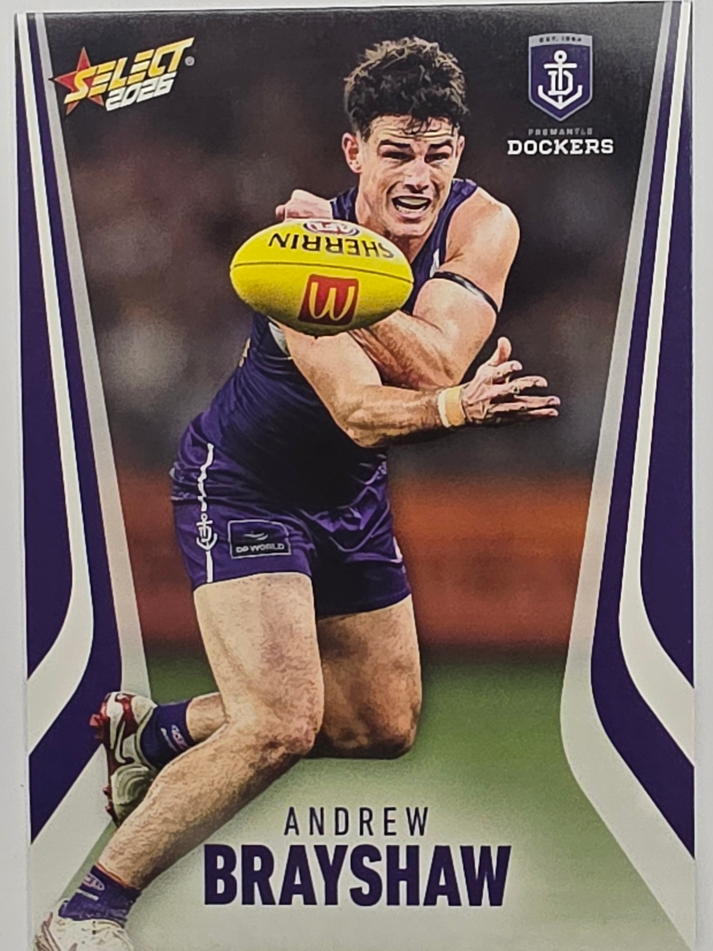 2026 AFL Footy Stars Base Card #068 Andrew Brayshaw - Fremantle Dockers