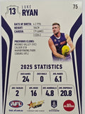 2026 AFL Footy Stars Base Card #075 Luke Ryan - Fremantle Dockers