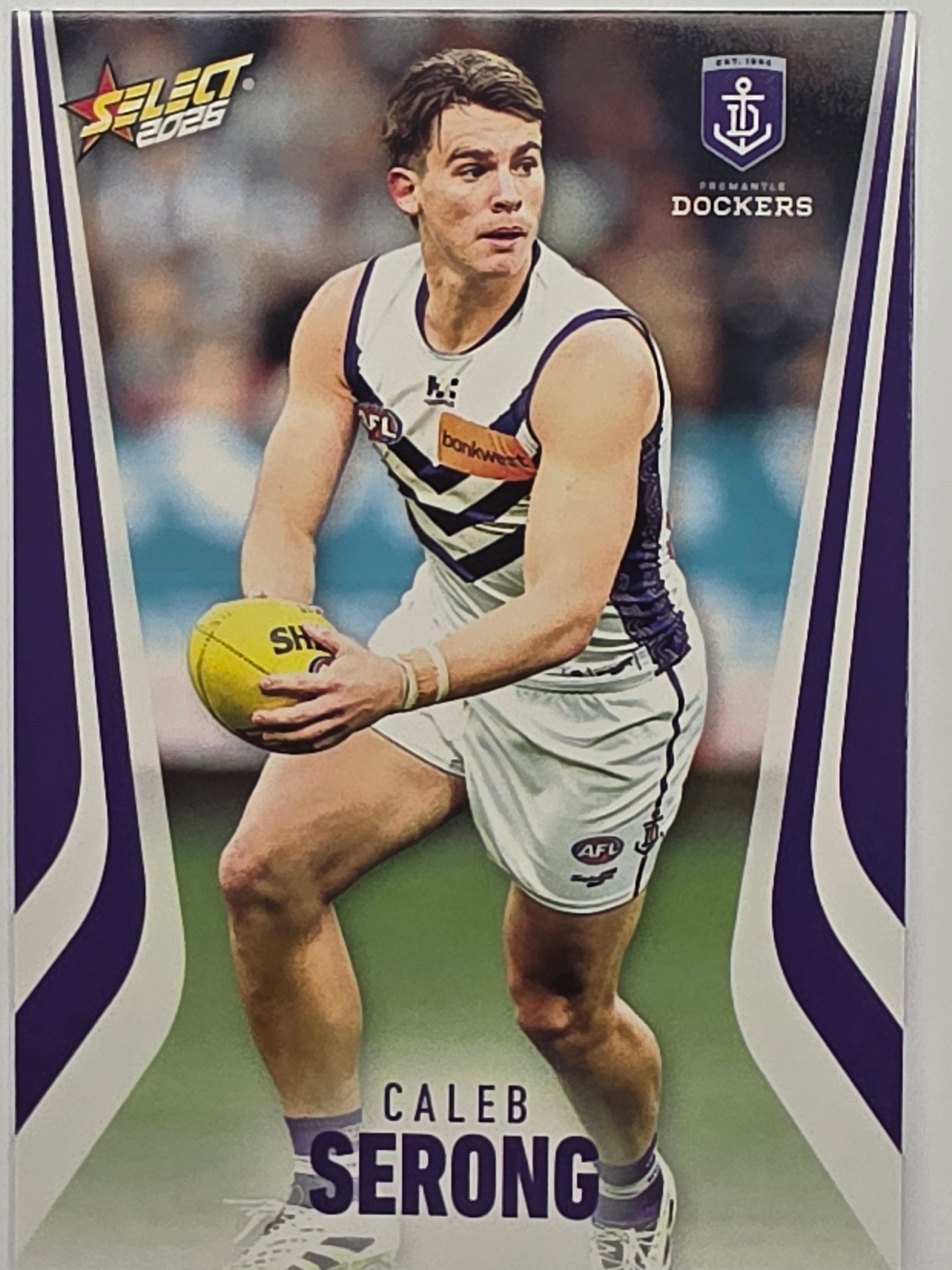 2026 AFL Footy Stars Base Card #076 Caleb Serong - Fremantle Dockers