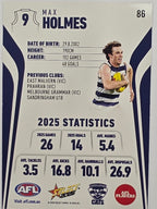 2026 AFL Footy Stars Base Card #086 Max Holmes - Geelong Cats