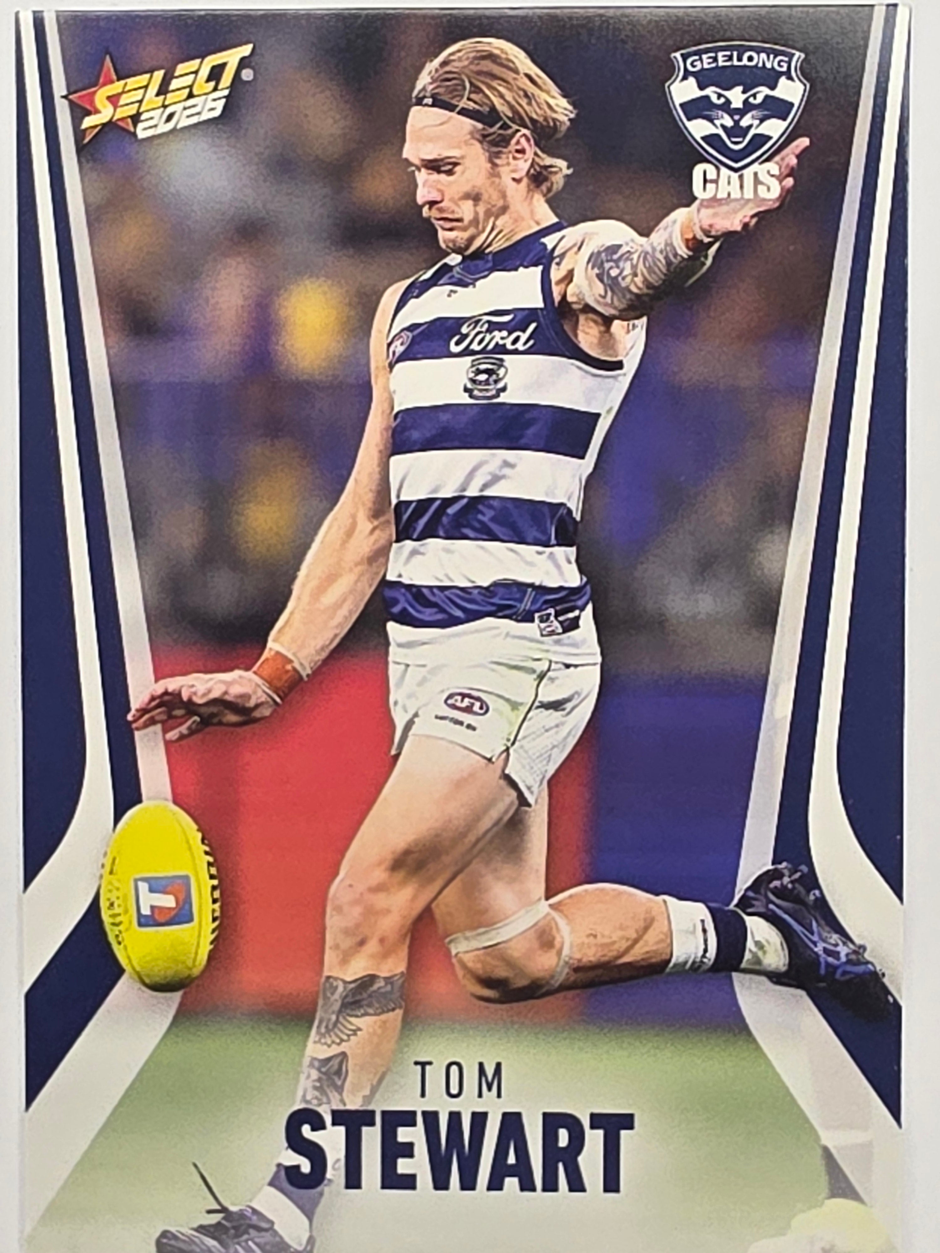 2026 AFL Footy Stars Base Card #091 Tom Stewart - Geelong Cats