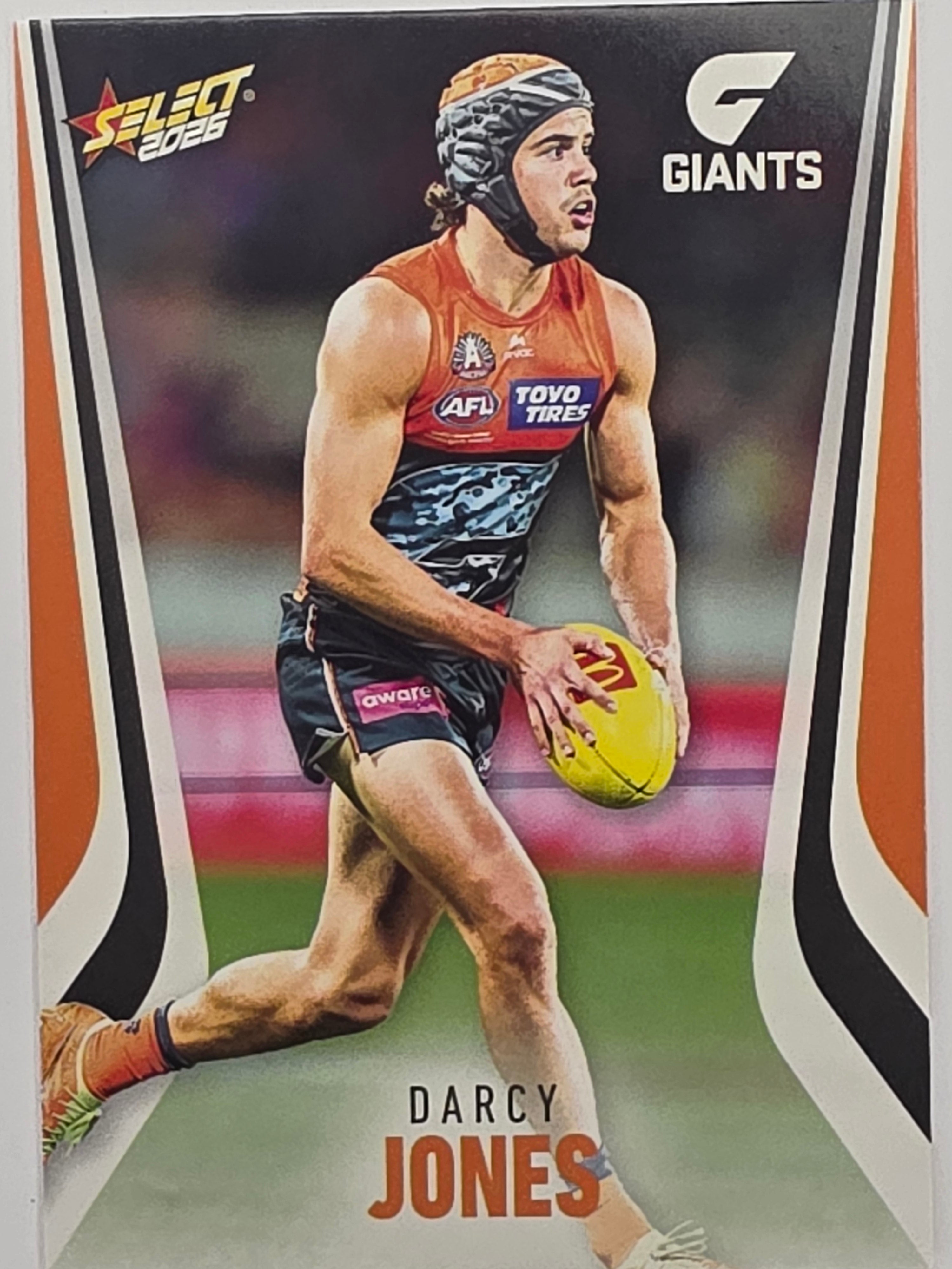 2026 AFL Footy Stars Base Card #100 Darcy Jones - GWS Giants