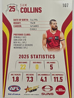 2026 AFL Footy Stars Base Card #107 Sam Collins - Gold Coast Suns