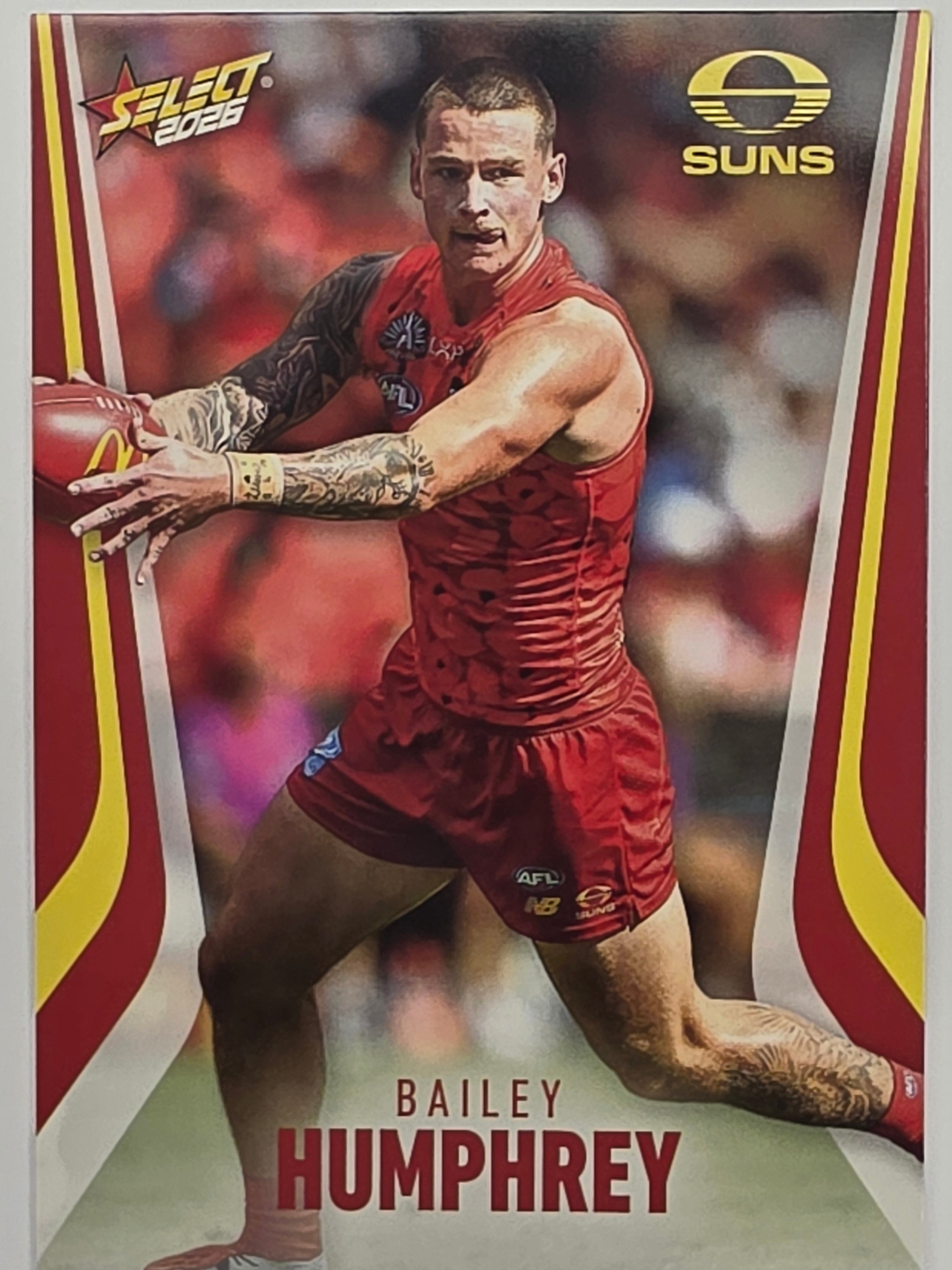 2026 AFL Footy Stars Base Card #108 Bailey Humphrey - Gold Coast Suns