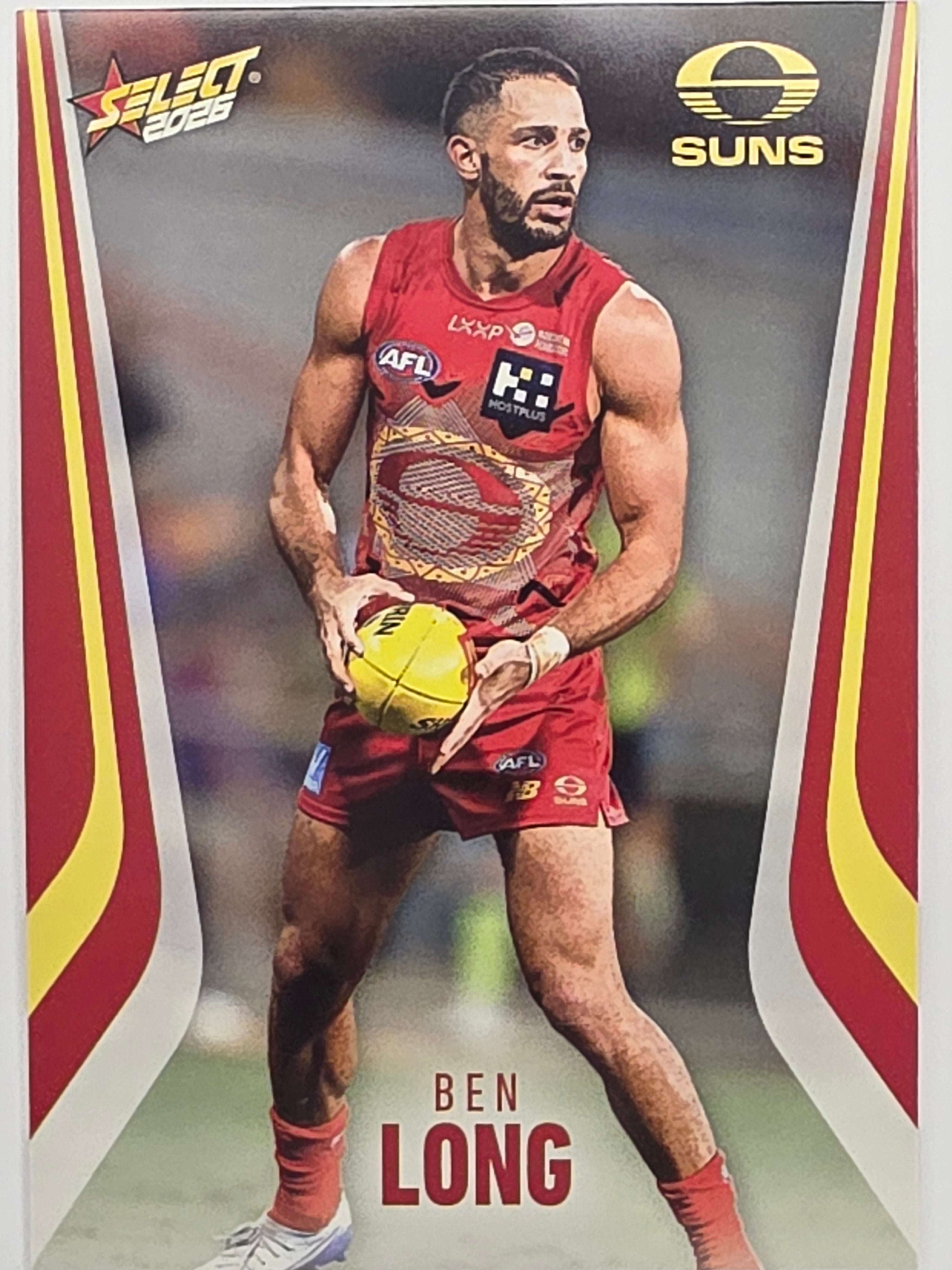 2026 AFL Footy Stars Base Card #110 Ben Long - Gold Coast Suns