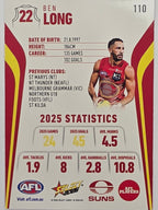 2026 AFL Footy Stars Base Card #110 Ben Long - Gold Coast Suns