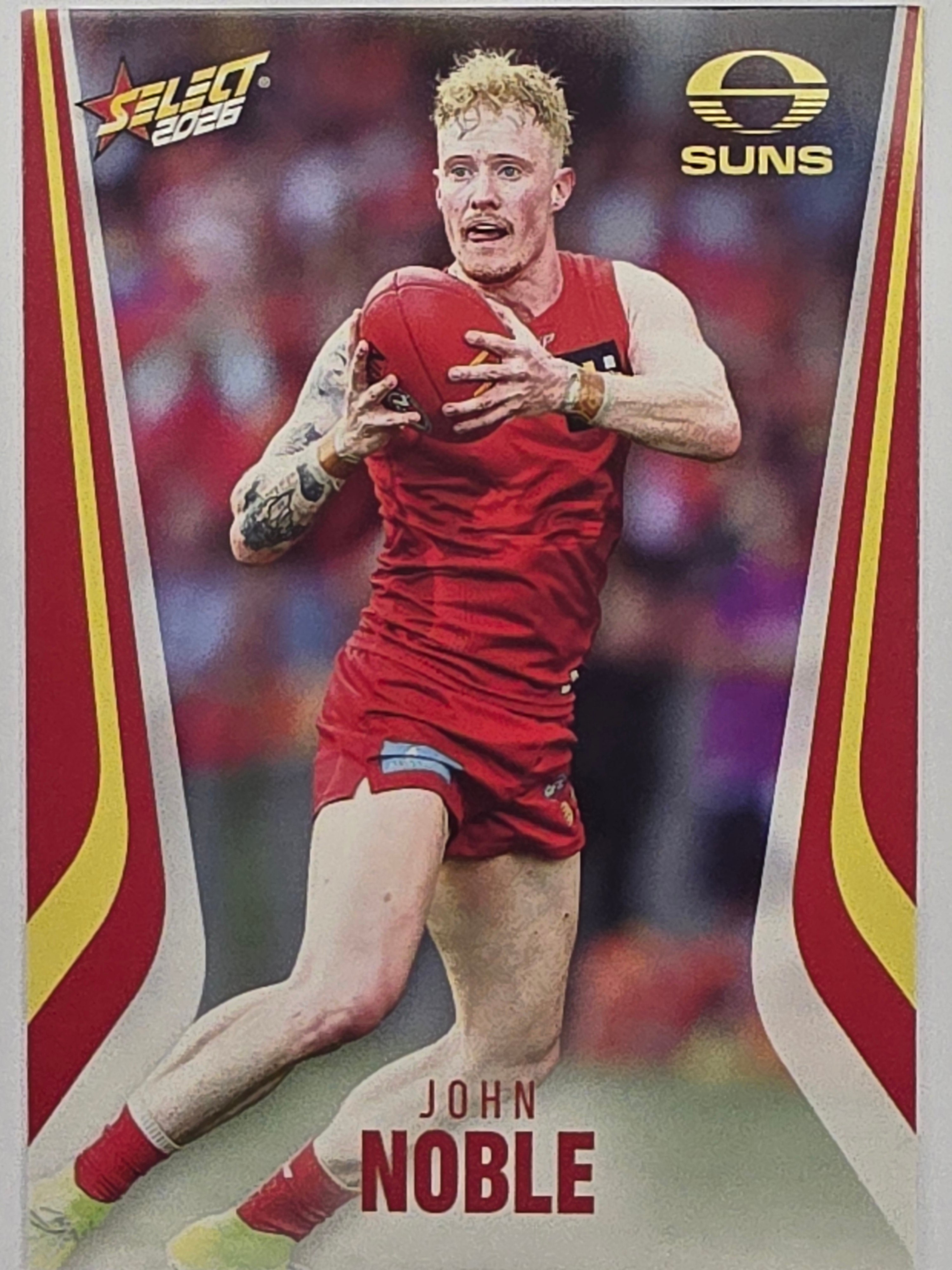 2026 AFL Footy Stars Base Card #112 John Noble - Gold Coast Suns