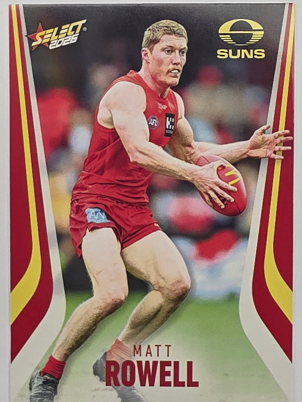 2026 AFL Footy Stars Base Card #114 Matt Rowell - Gold Coast Suns