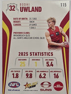 2026 AFL Footy Stars Base Card #115 Bodhi Uwland - Gold Coast Suns