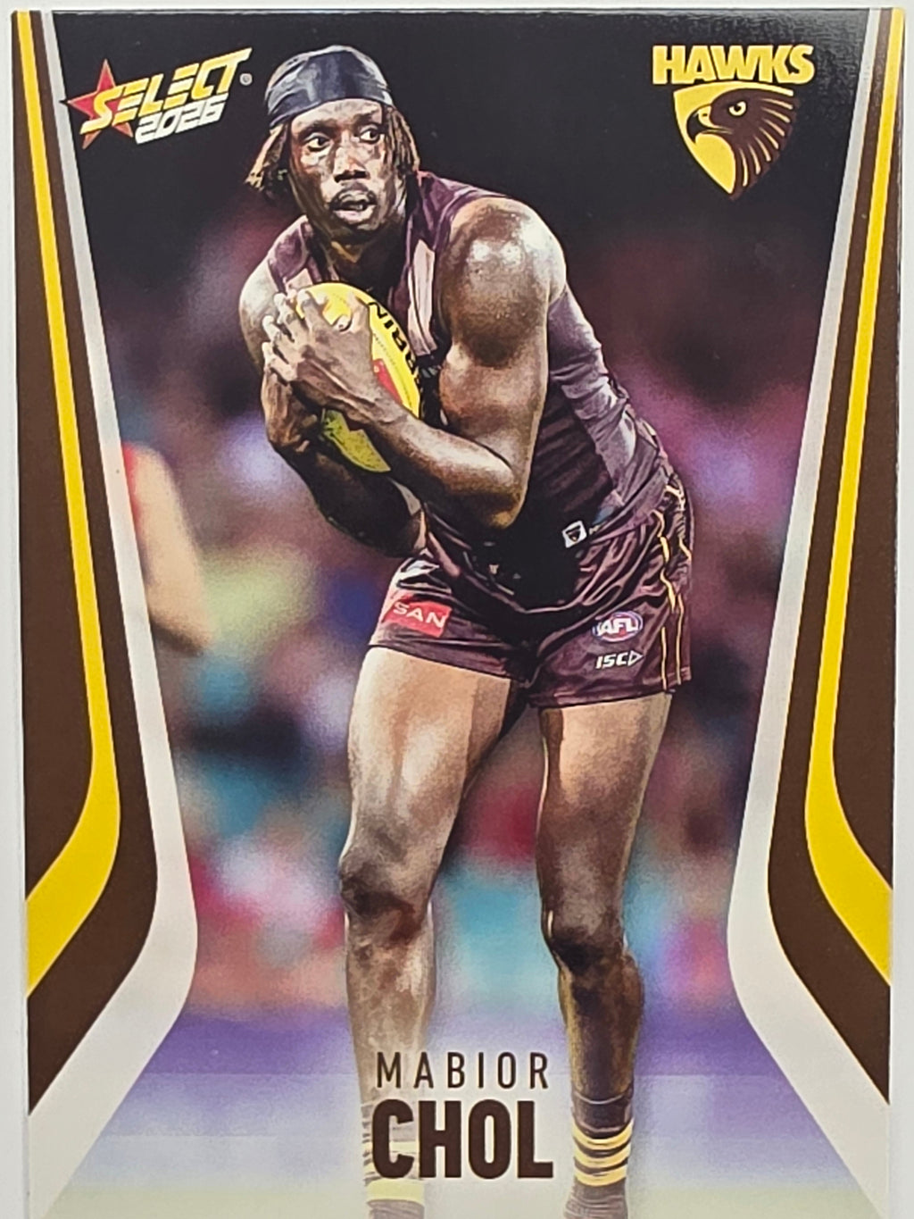 2026 AFL Footy Stars Base Card #119 Mabior Chol - Hawthorn Hawks