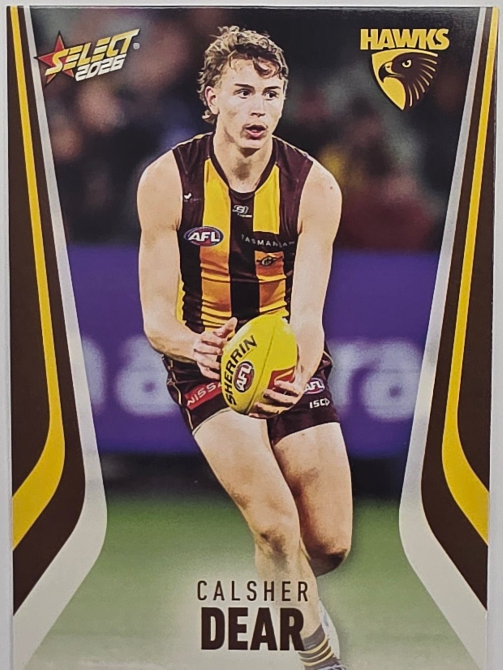2026 AFL Footy Stars Base Card #121 Calsher Dear - Hawthorn Hawks