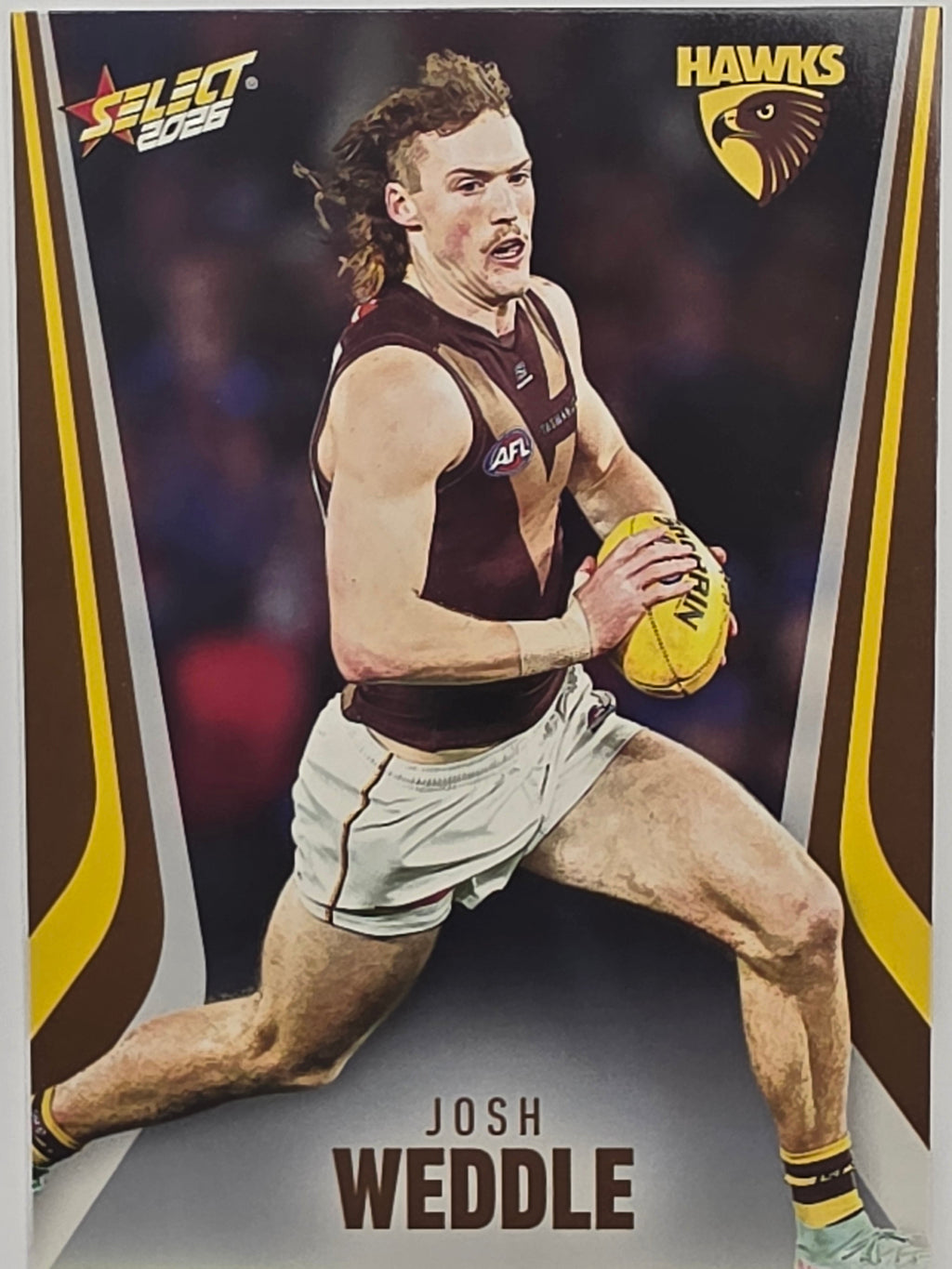 2026 AFL Footy Stars Base Card #130 Josh Weddle - Hawthorn Hawks
