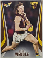 2026 AFL Footy Stars Base Card #130 Josh Weddle - Hawthorn Hawks