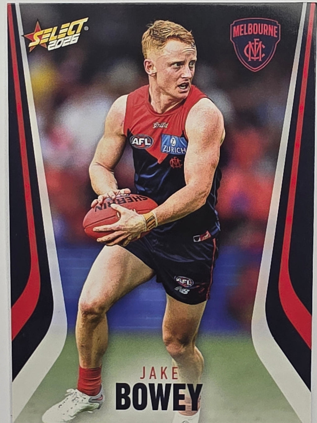 2026 AFL Footy Stars Base Card #131 Jake Bowey - Melbourne Demons