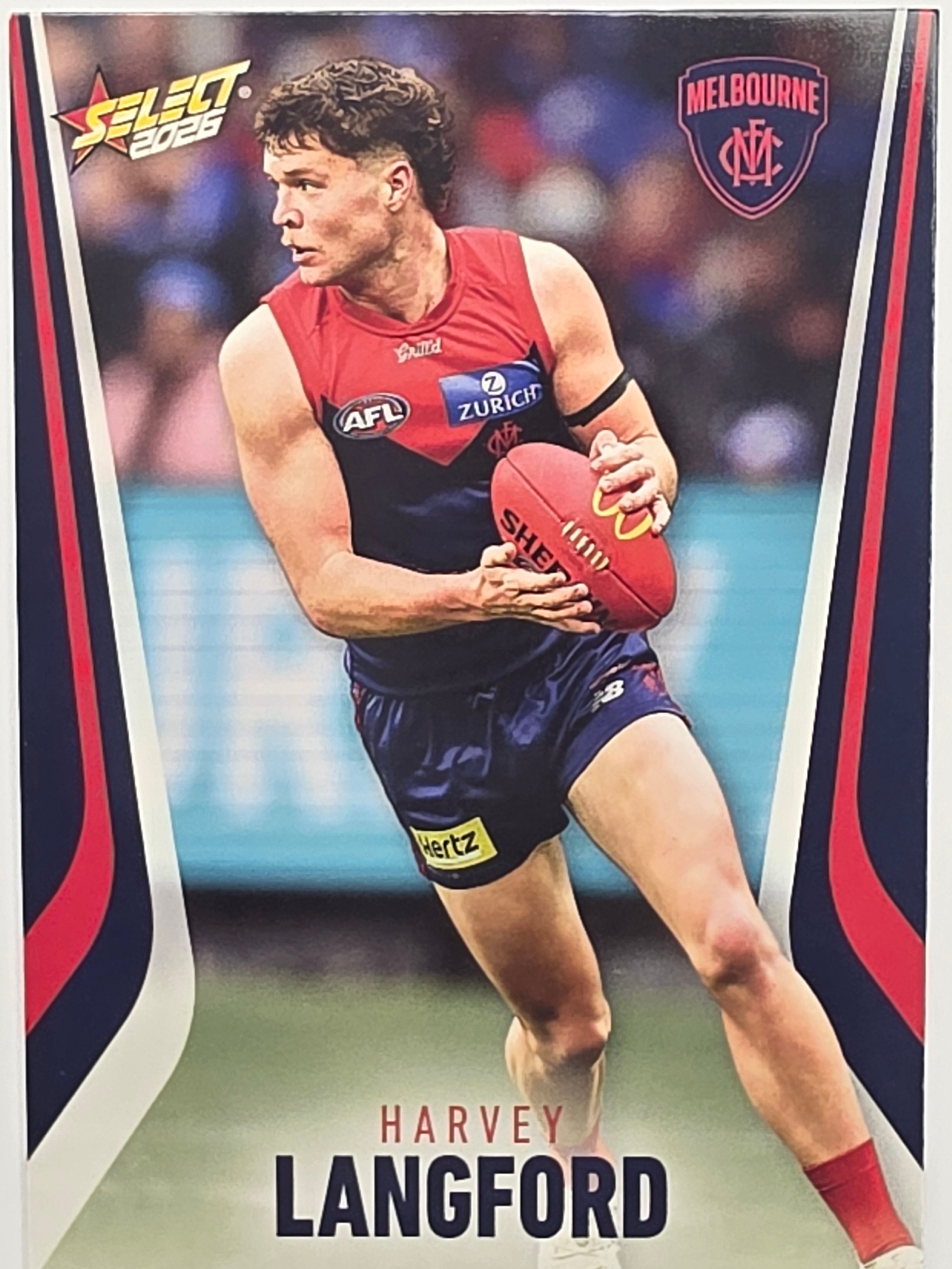 2026 AFL Footy Stars Base Card #135 Harvey Langford - Melbourne Demons