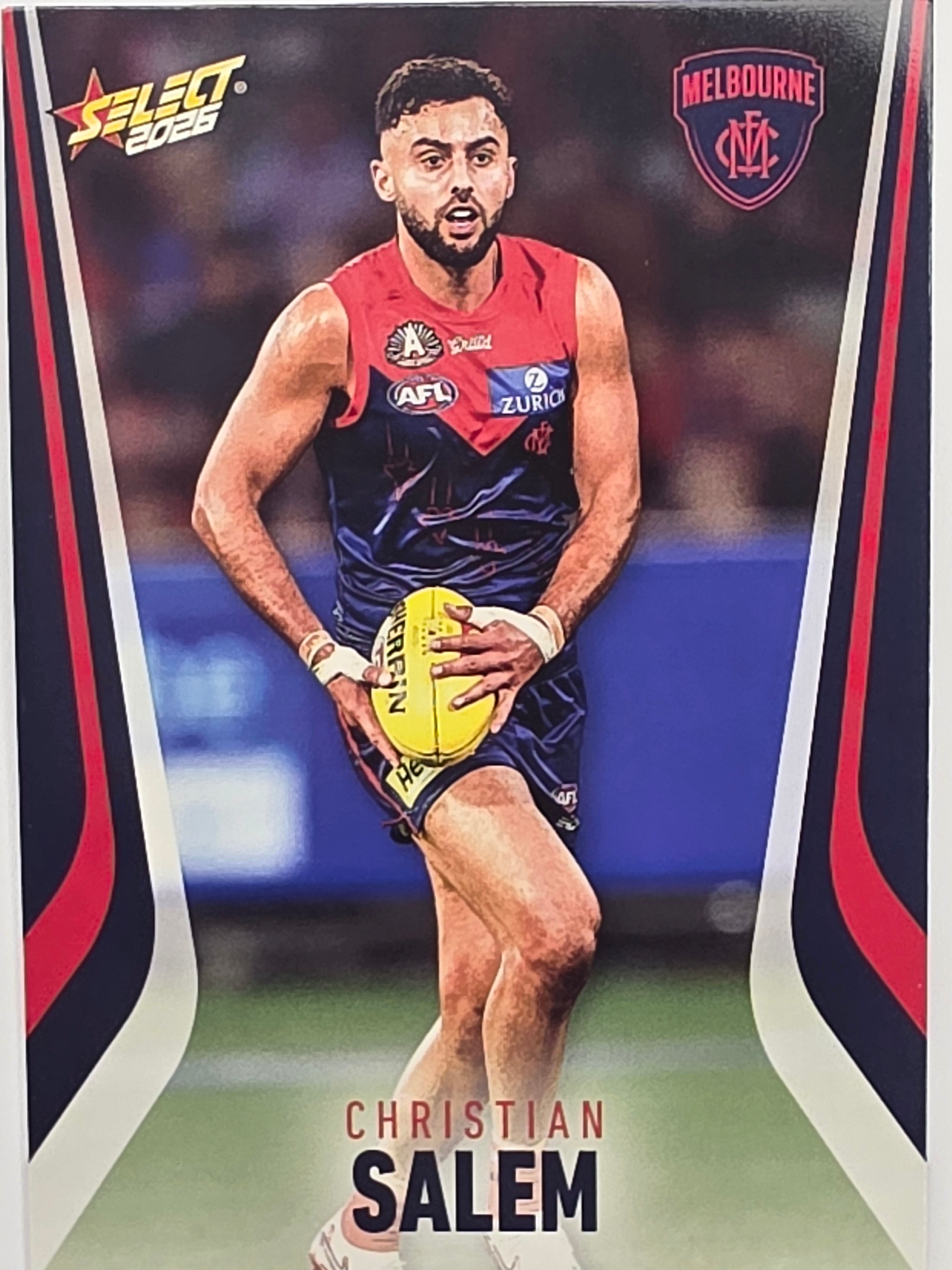 2026 AFL Footy Stars Base Card #140 Christian Salem - Melbourne Demons
