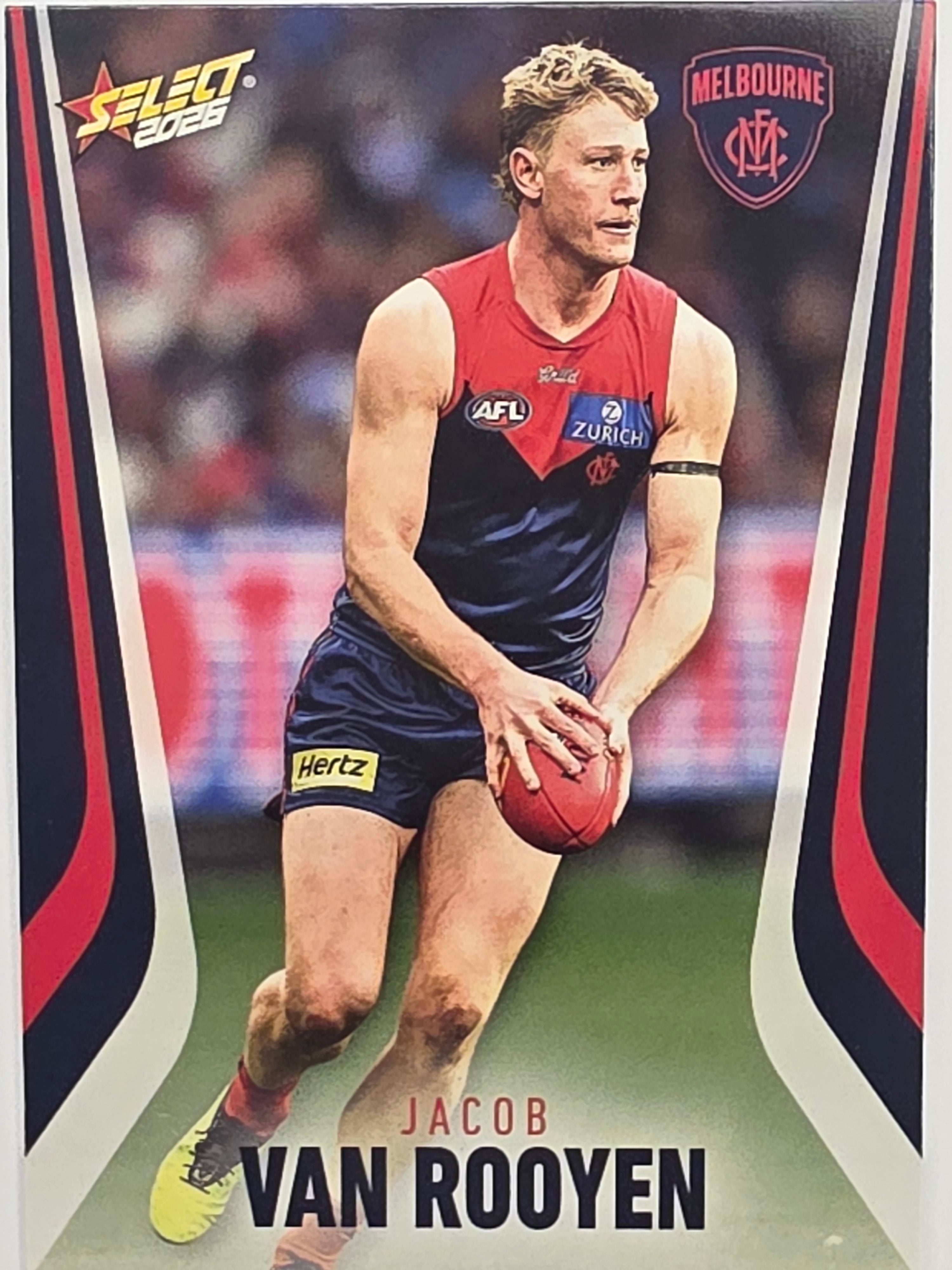 2026 AFL Footy Stars Base Card #141 Jacob Van Rooyen - Melbourne Demons