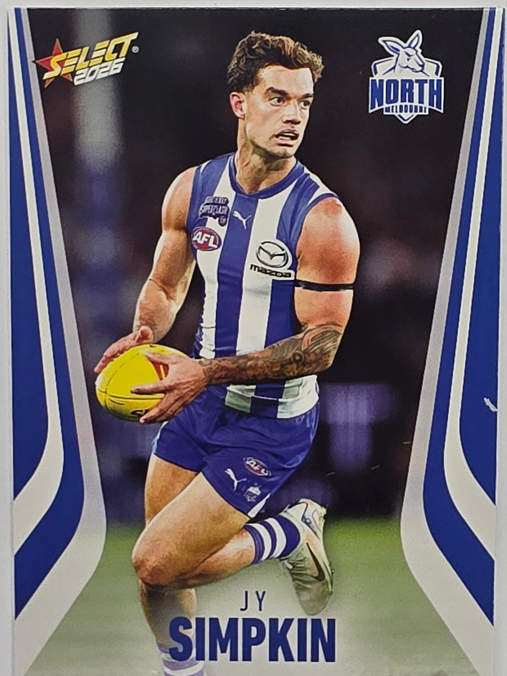 2026 AFL Footy Stars Base Card #153 Jy Simpkin - North Melbourne Kangaroos