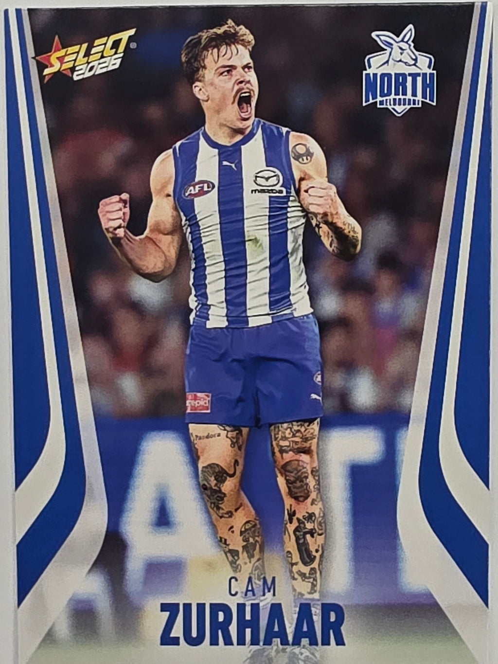 2026 AFL Footy Stars Base Card #156 Cam Zurhaar - North Melbourne Kangaroos