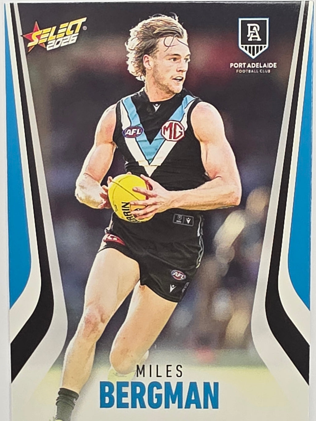 2026 AFL Footy Stars Base Card #158 Miles Bergman - Port Adelaide Power
