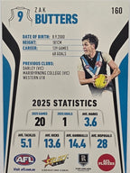 2026 AFL Footy Stars Base Card #160 Zak Butters - Port Adelaide Power
