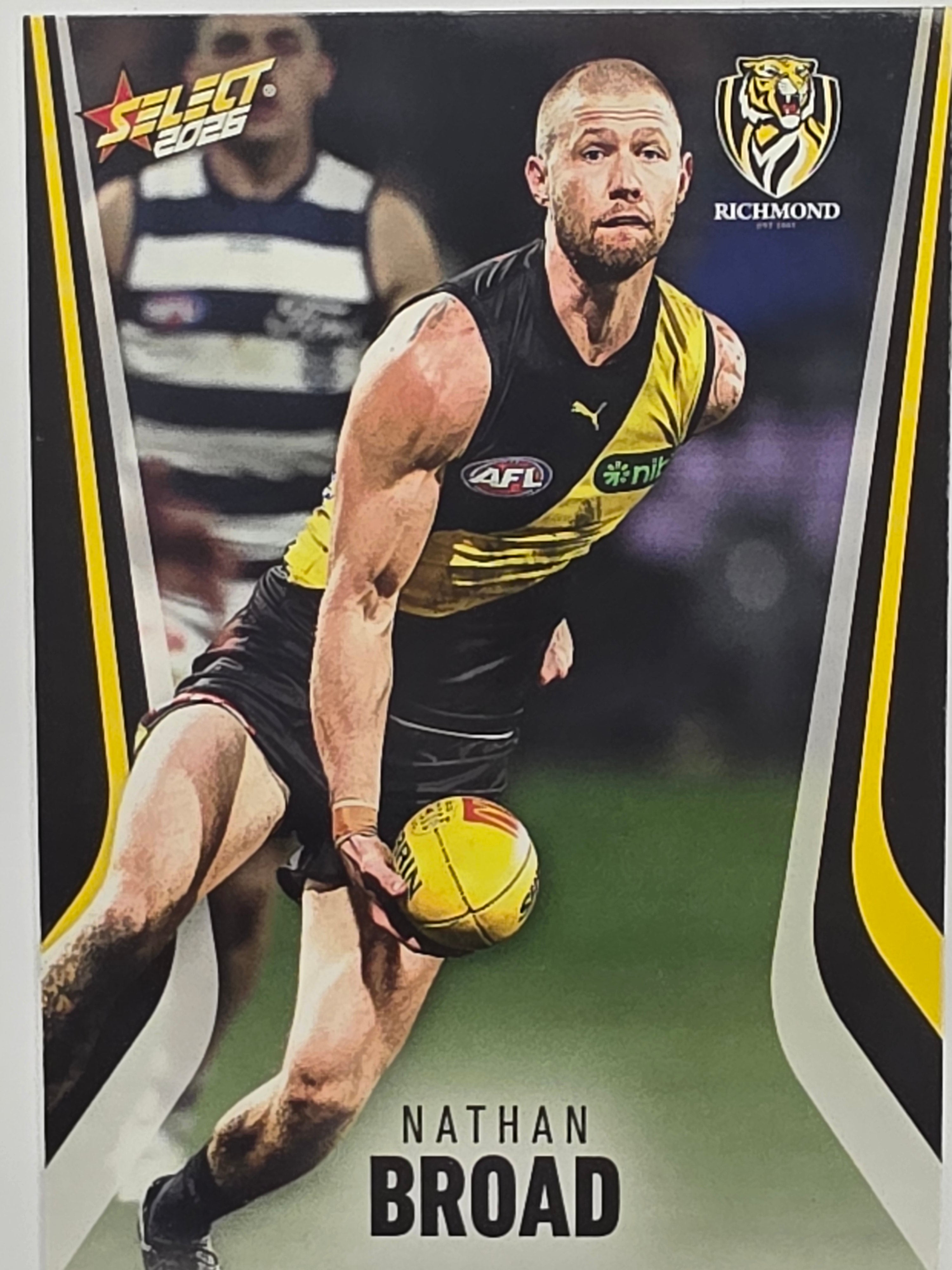 2026 AFL Footy Stars Base Card #171 Nathan Broad - Richmond Tigers