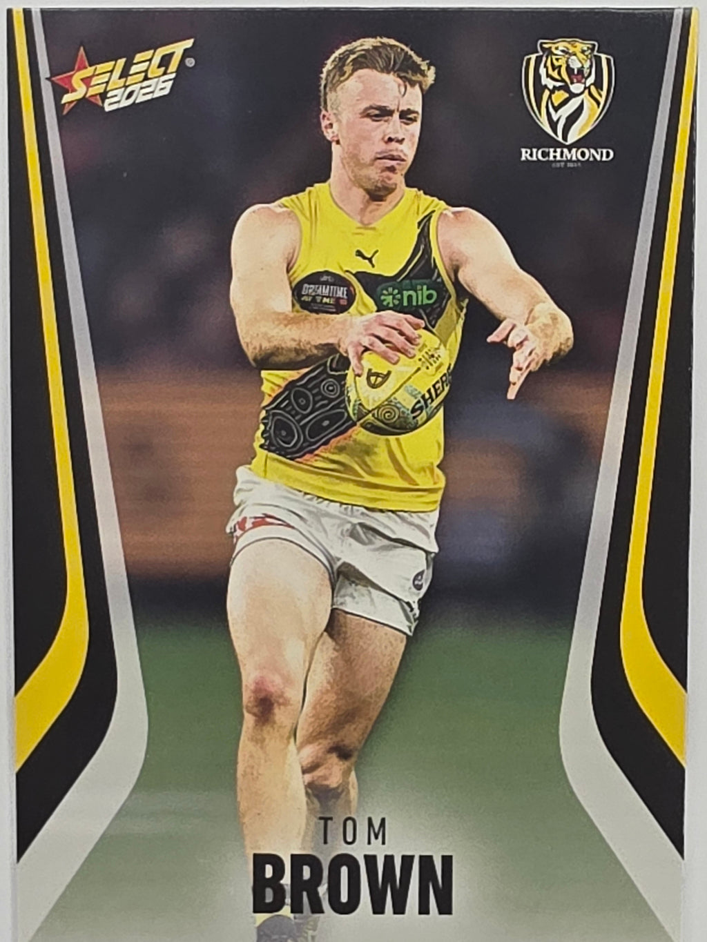 2026 AFL Footy Stars Base Card #172 Tom Brown - Richmond Tigers