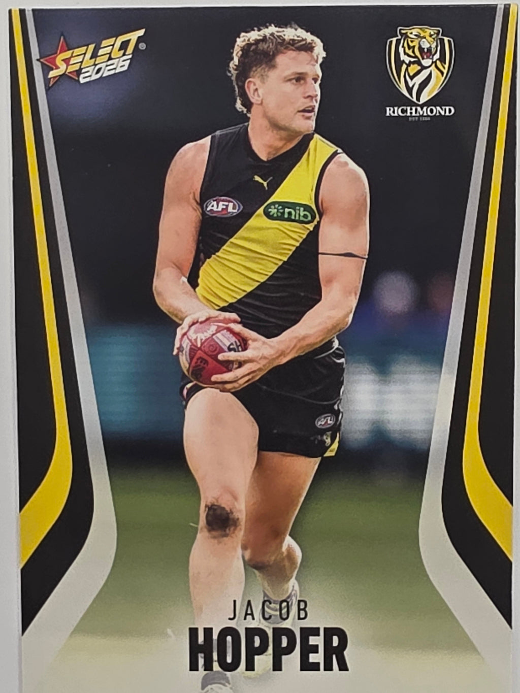 2026 AFL Footy Stars Base Card #174 Jacob Hopper - Richmond Tigers