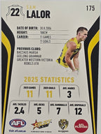 2026 AFL Footy Stars Base Card #175 Sam Lalor - Richmond Tigers