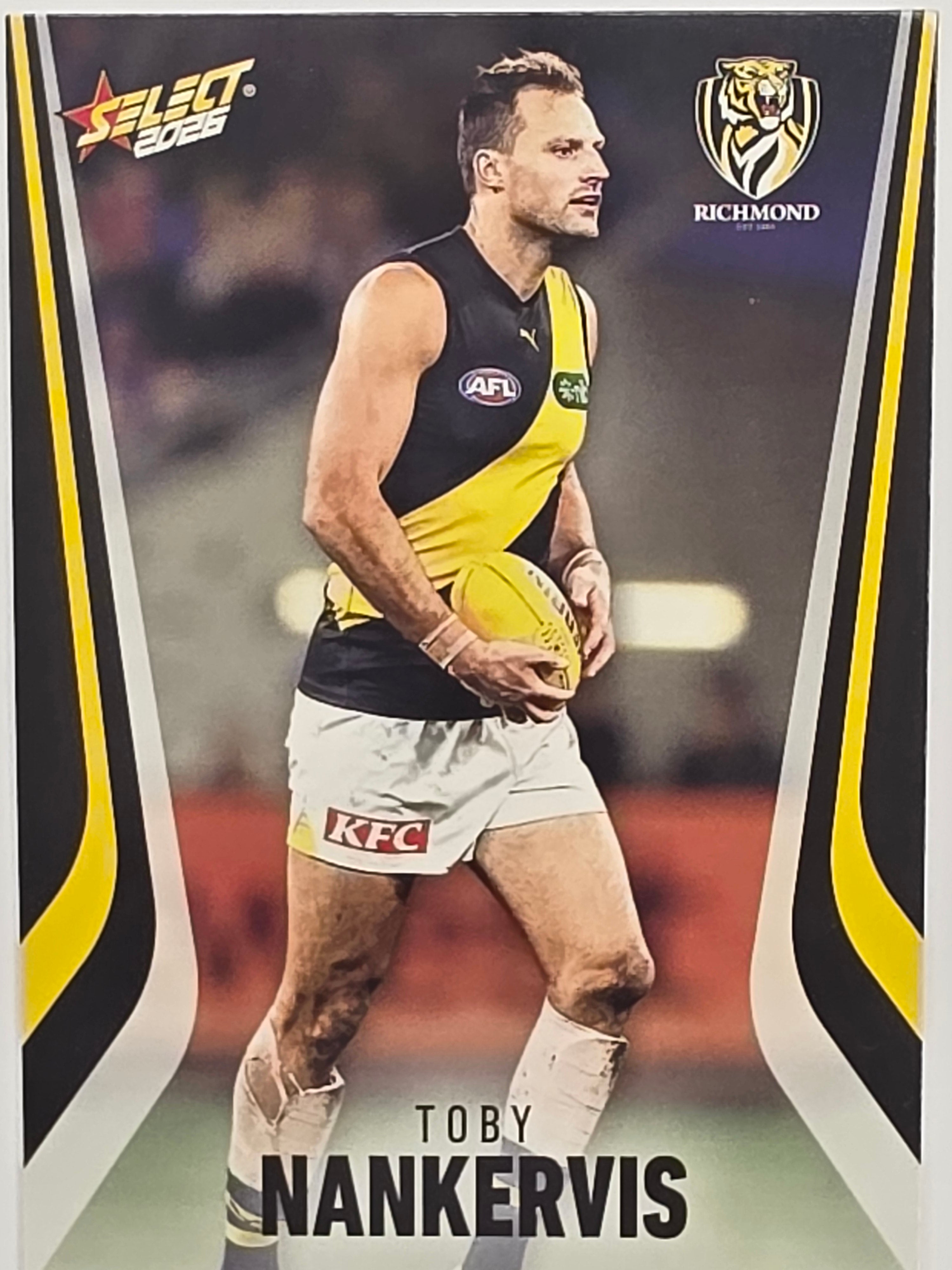 2026 AFL Footy Stars Base Card #178 Toby Nankervis - Richmond Tigers