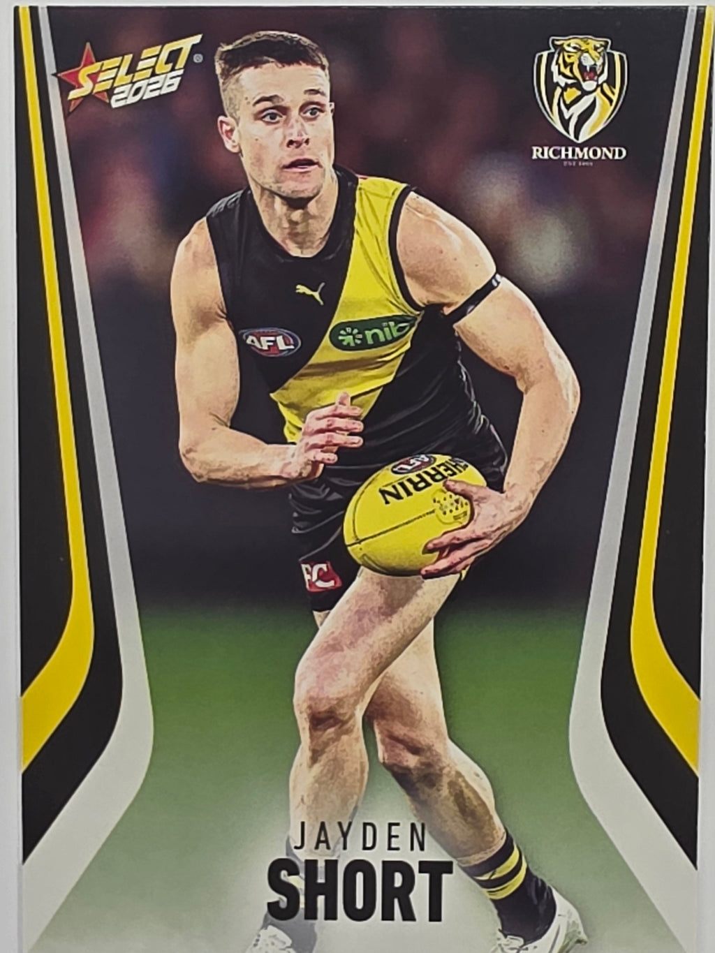 2026 AFL Footy Stars Base Card #180 Jayden Short - Richmond Tigers