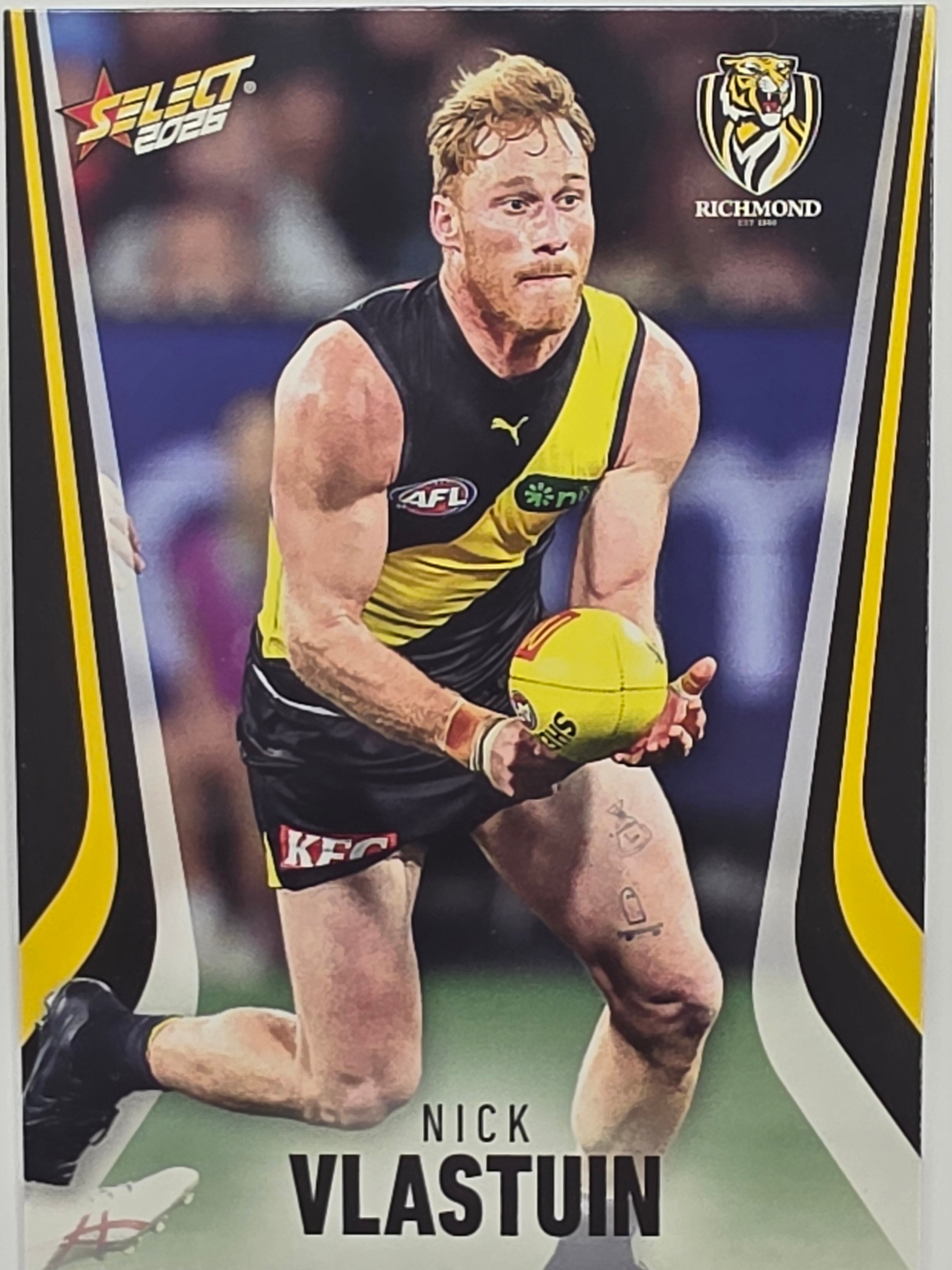 2026 AFL Footy Stars Base Card #182 Nick Vlastuin - Richmond Tigers