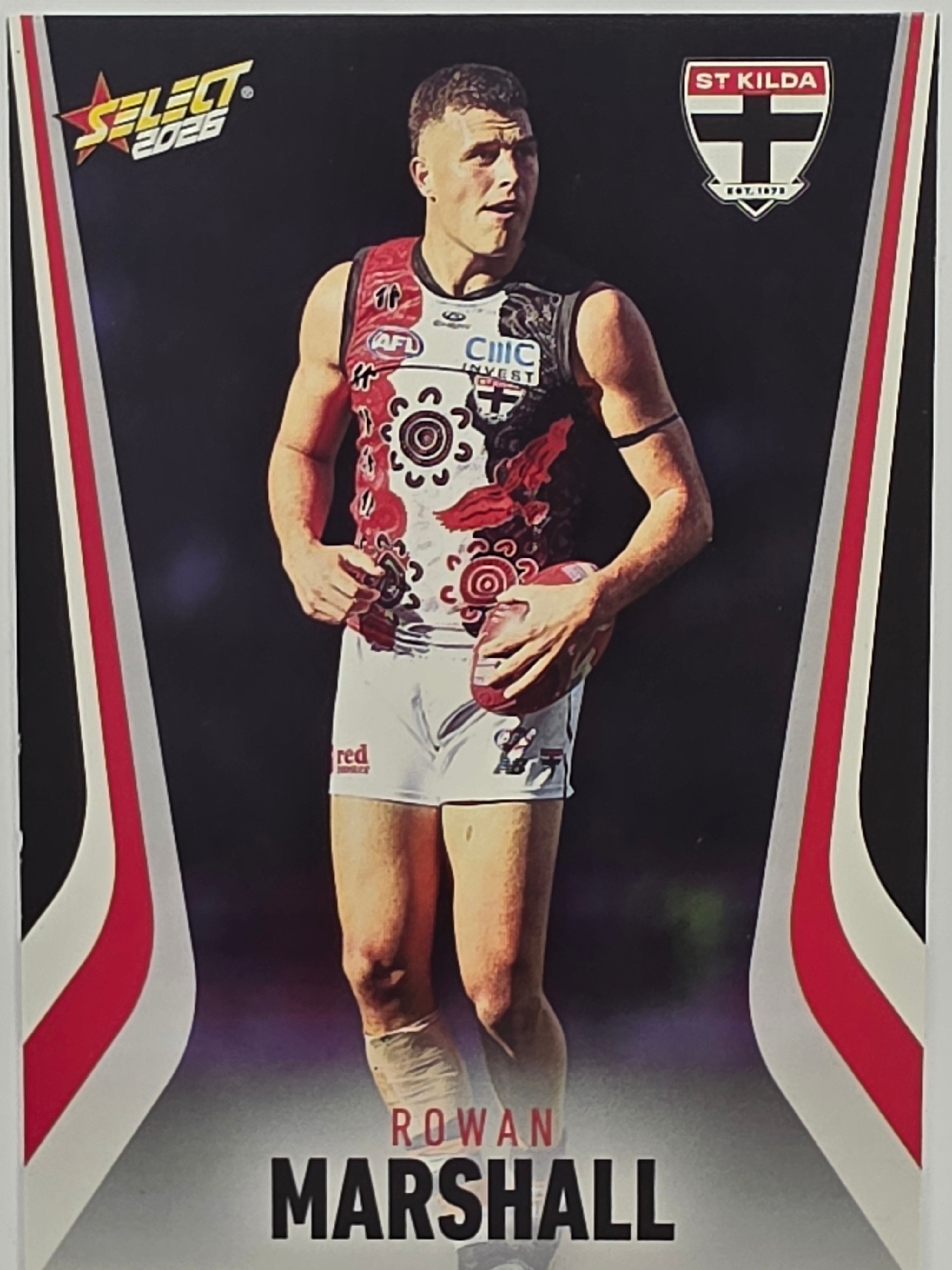 2026 AFL Footy Stars Base Card #187 Rowan Marshall - St Kilda Saints