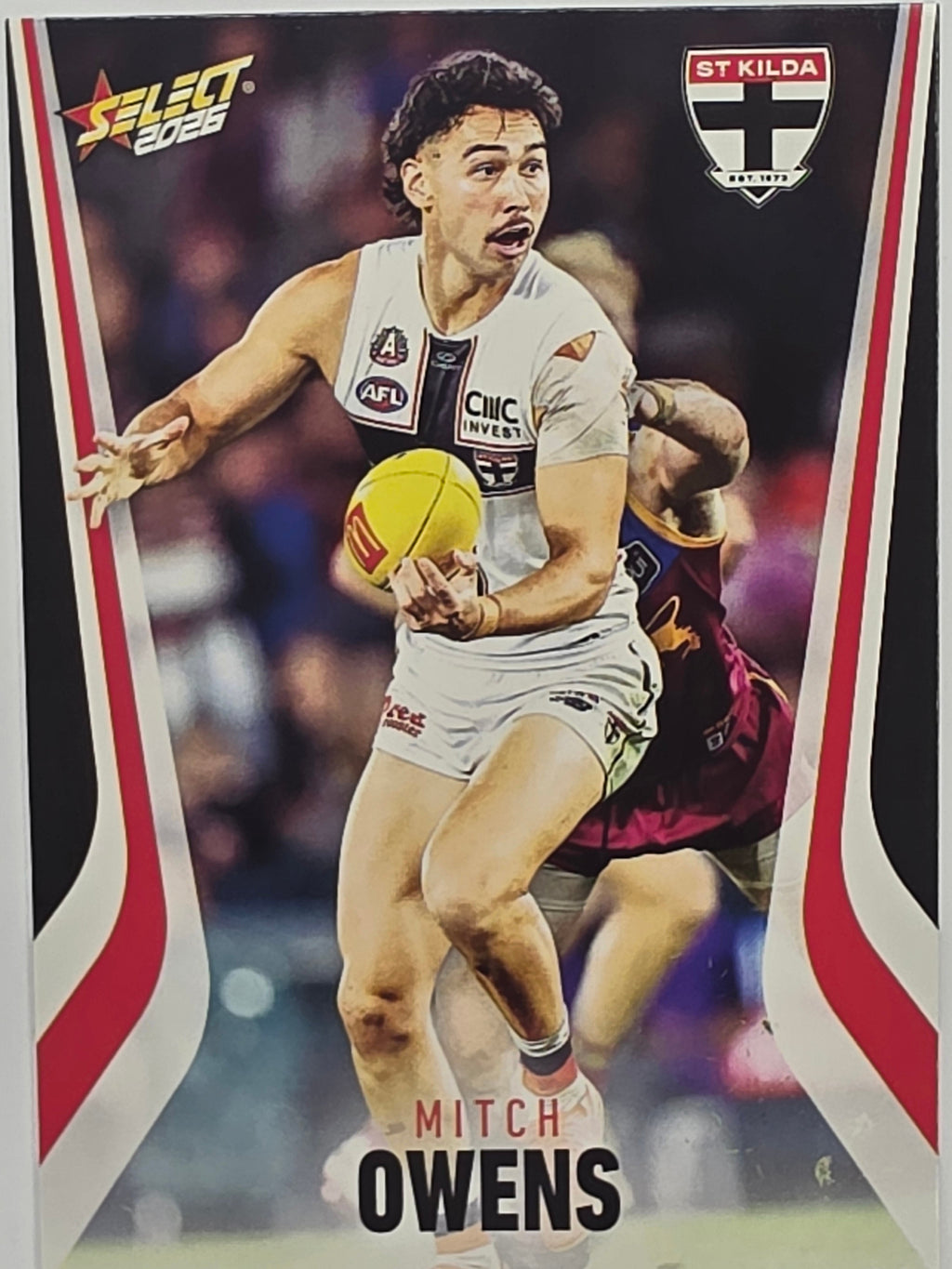 2026 AFL Footy Stars Base Card #188 Mitch Owens - St Kilda Saints