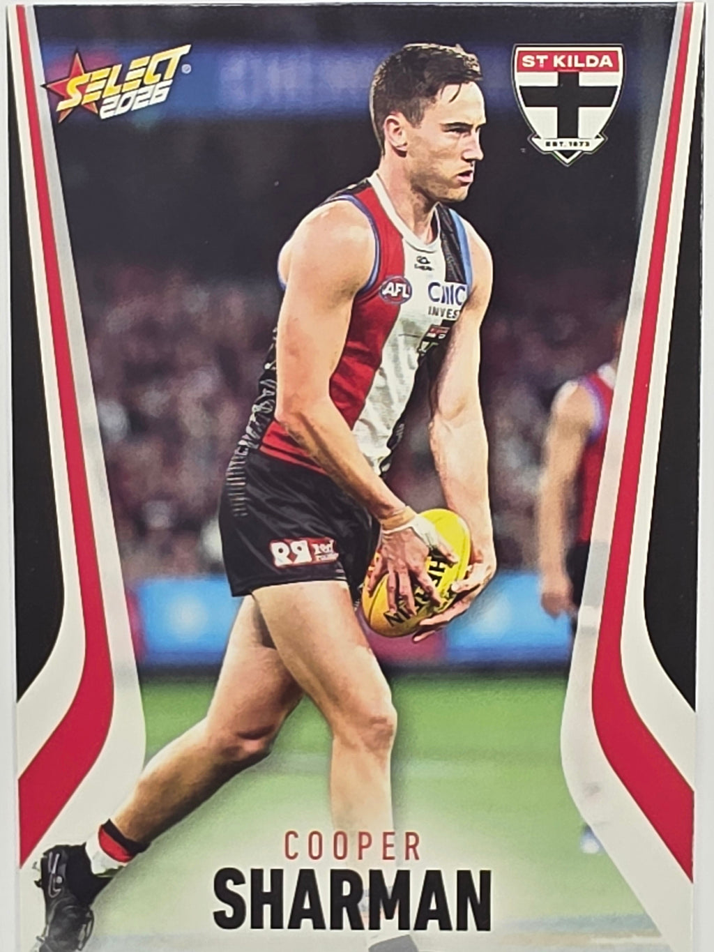 2026 AFL Footy Stars Base Card #19 Cooper Sharman - St Kilda Saints