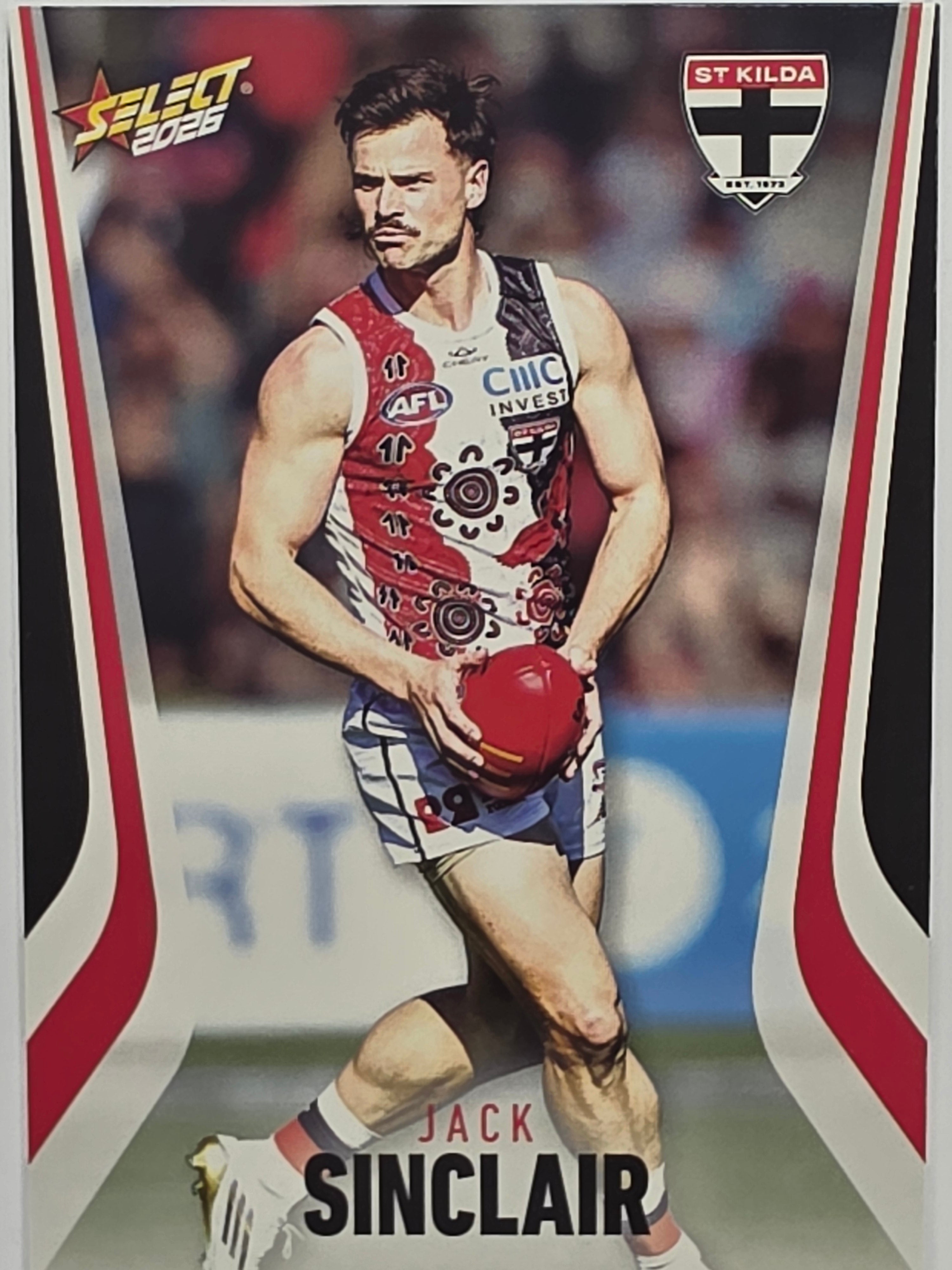 2026 AFL Footy Stars Base Card #191 Jack Sinclair - St Kilda Saints