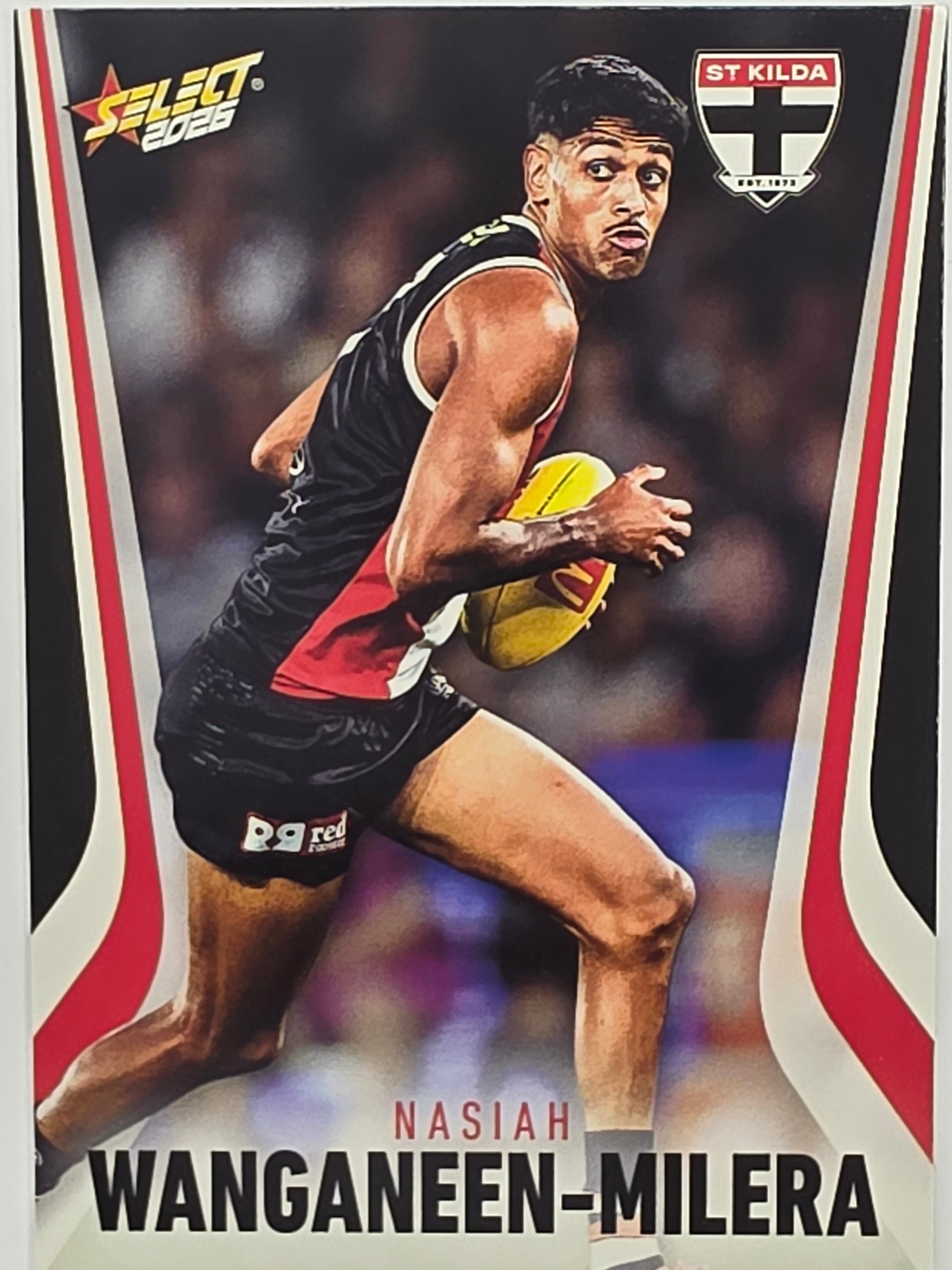 2026 AFL Footy Stars Base Card #193 Nasiah Wanganeen-Milera - St Kilda Saints