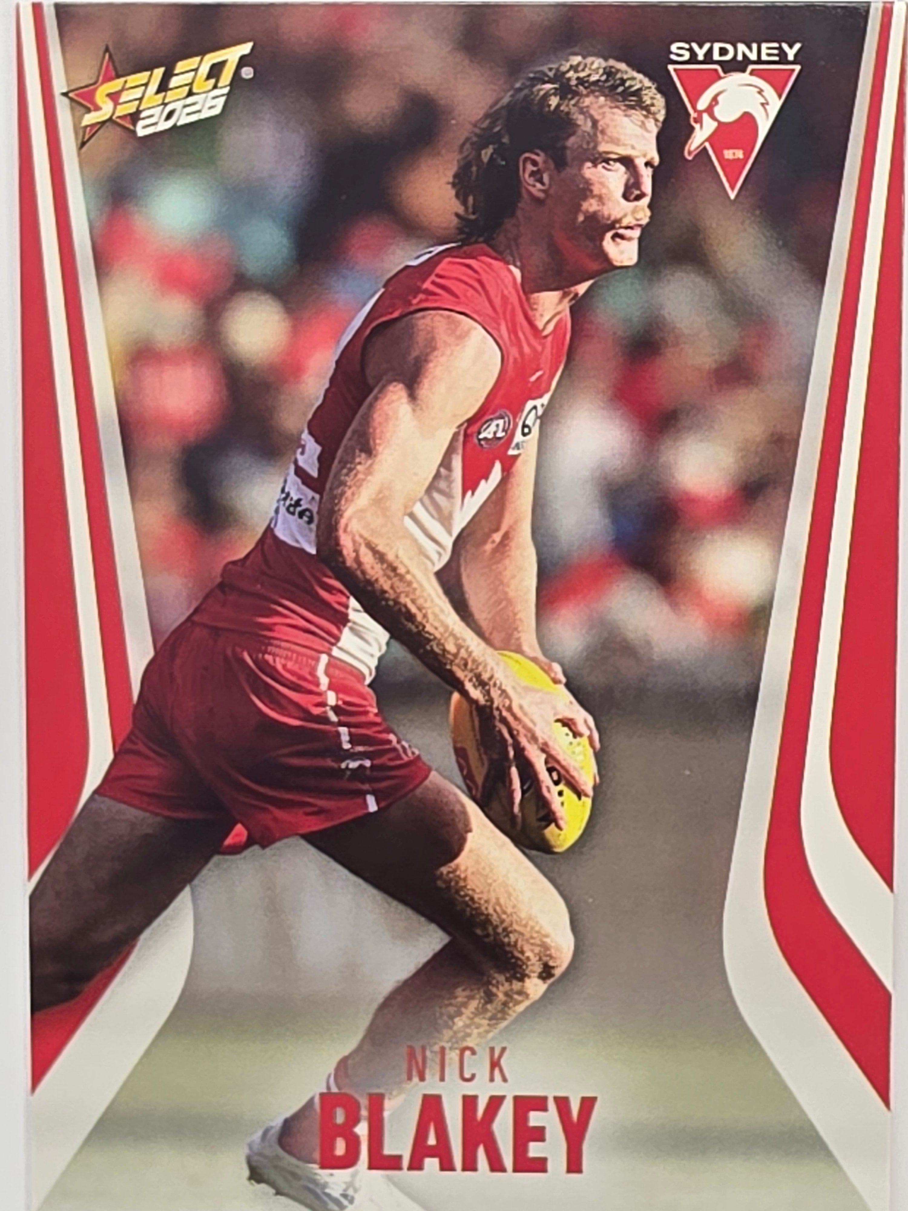 2026 AFL Footy Stars Base Card #197 Nick Blakey - Sydney Swans