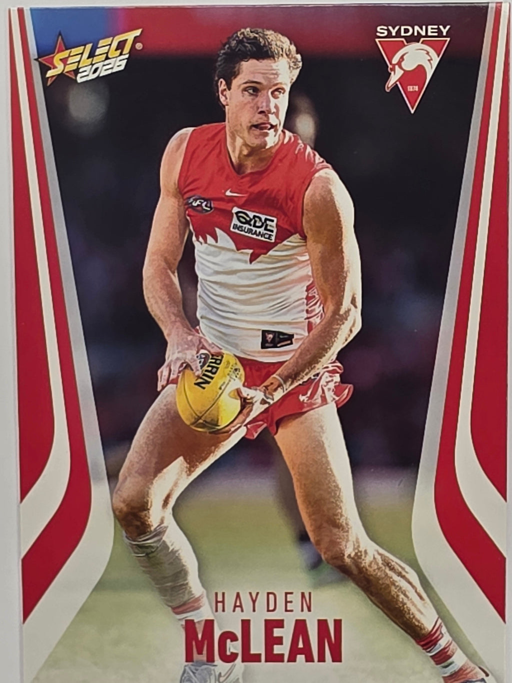 2026 AFL Footy Stars Base Card #204 Hayden McLean - Sydney Swans