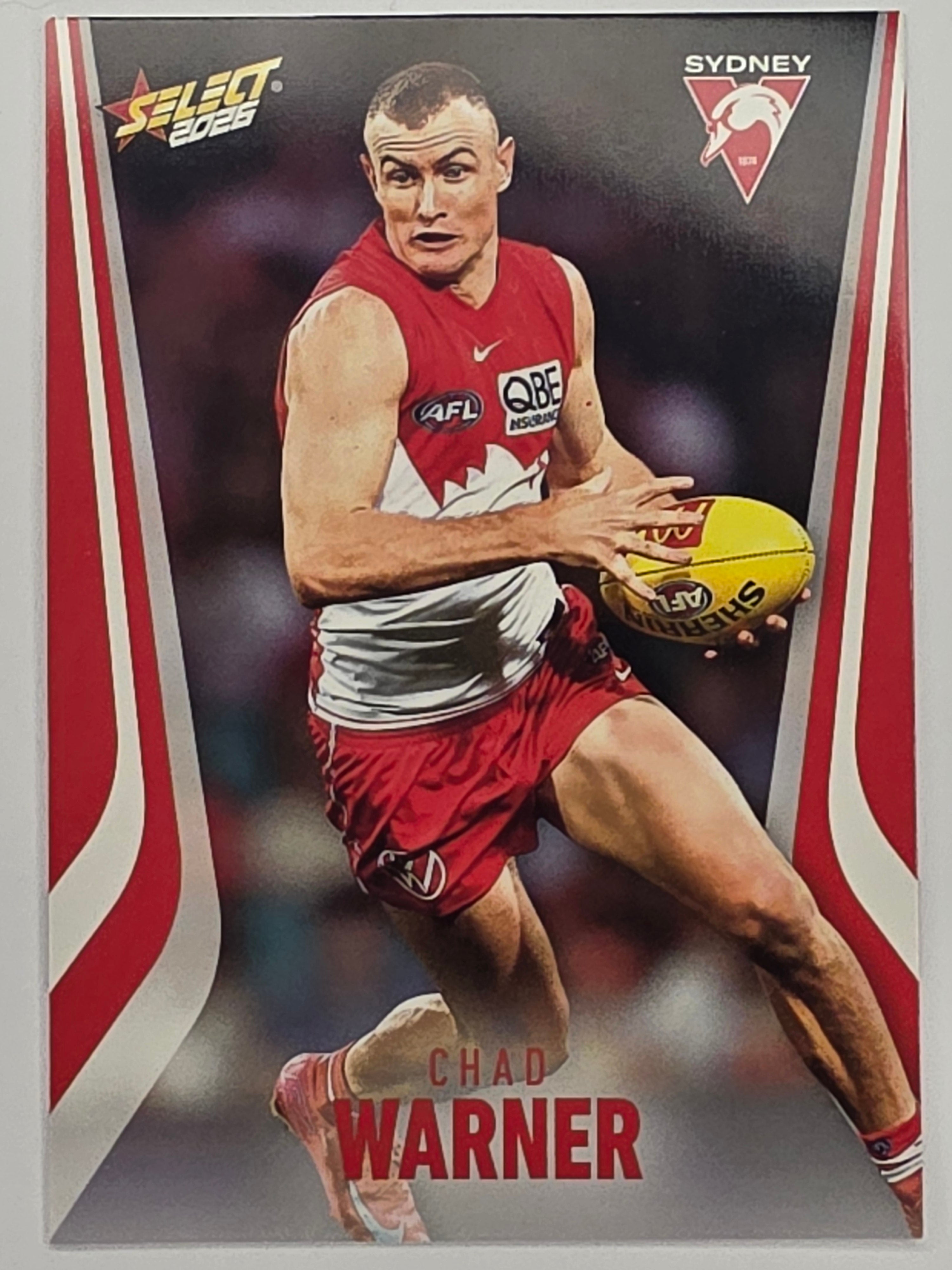 2026 AFL Footy Stars Base Card #208 Chad Warner - Sydney Swans