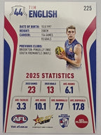 2026 AFL Footy Stars Base Card #225 Tim English - Western Bulldogs