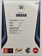 2026 AFL Footy Stars Base Card #240 Keeley Sherar - Carlton Blues