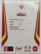 2026 AFL Footy Stars Base Card #251 Lucy Single - Gold Coast Suns
