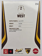 2026 AFL Footy Stars Base Card #254 Eliza West - Hawthorn Hawks