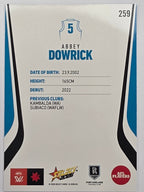 2026 AFL Footy Stars Base Card #259 Abbey Dowrick - Port Adelaide Power