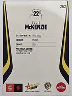2026 AFL Footy Stars Base Card #262 Ellie McKenzie - Richmond Tigers