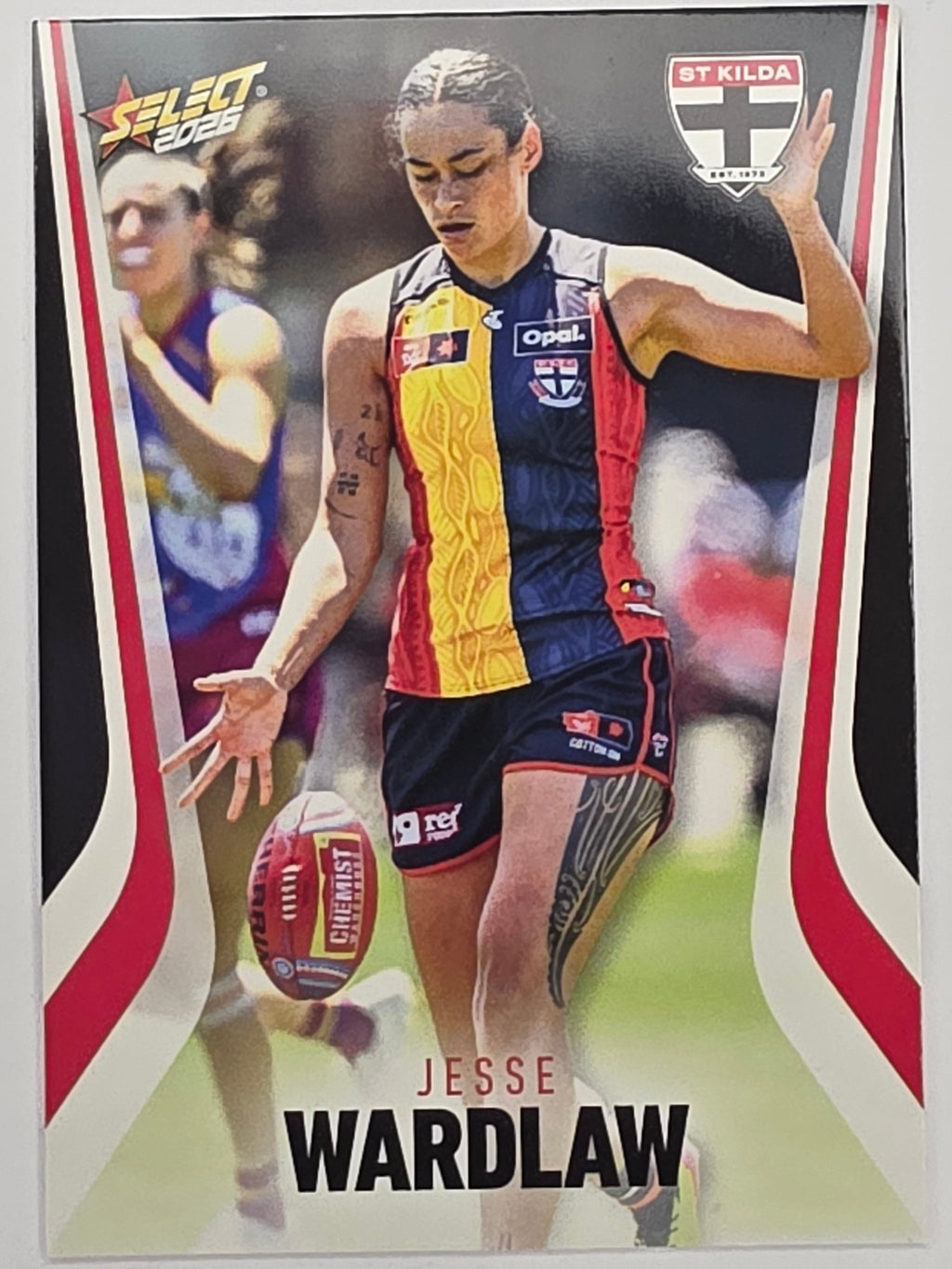 2026 AFL Footy Stars Base Card #264 Jesse Wardlaw - St Kilda Saints