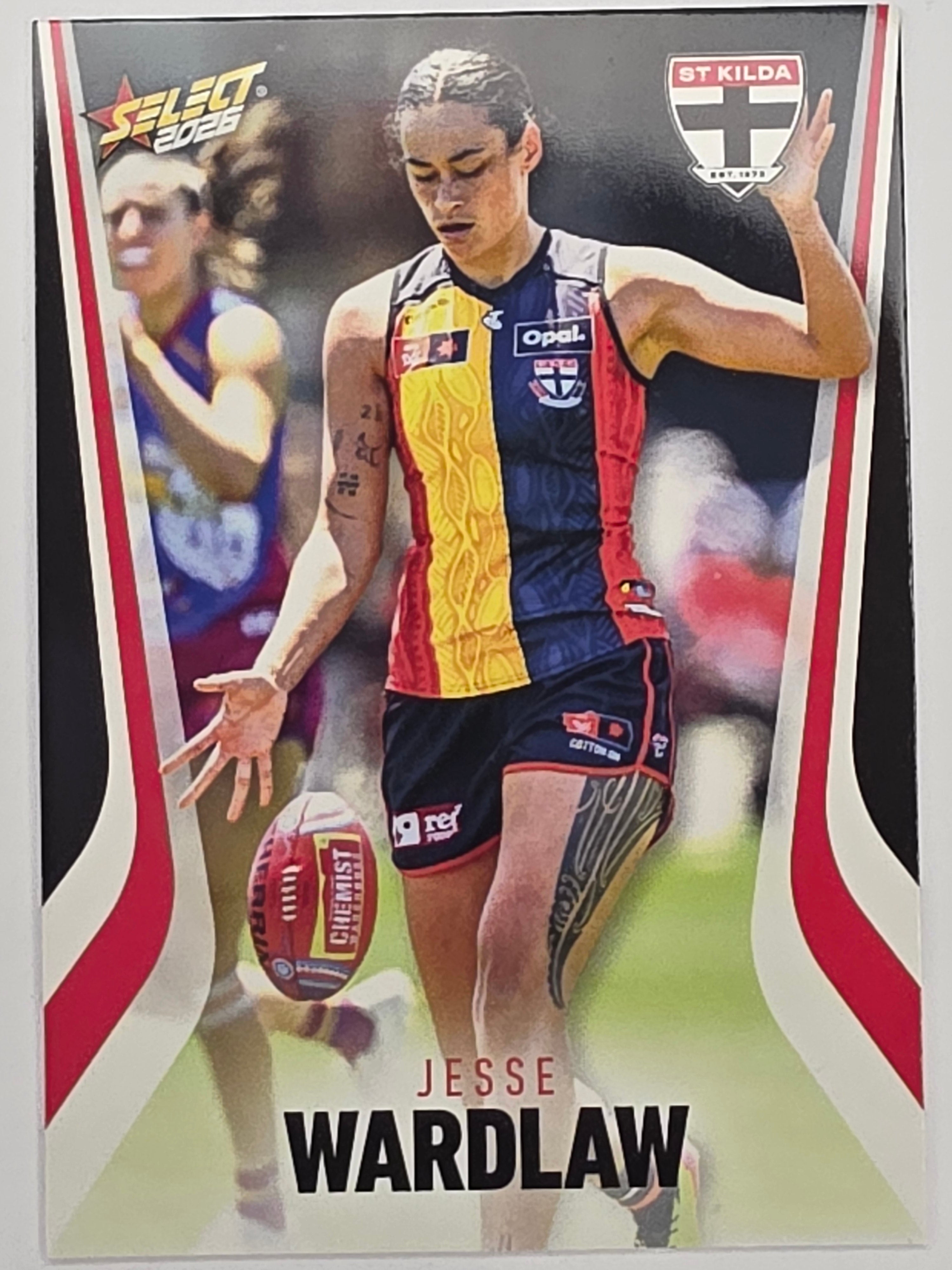 2026 AFL Footy Stars Base Card #264 Jesse Wardlaw - St Kilda Saints
