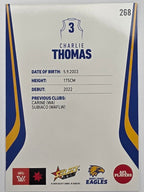 2026 AFL Footy Stars Base Card #268 Charlie Thomas - West Coast Eagles